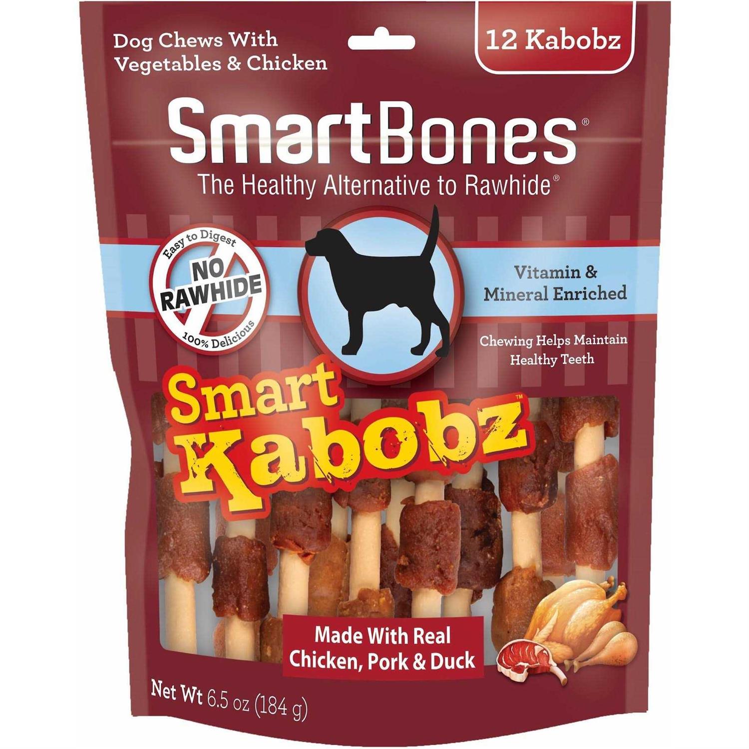 SmartBones Smart Kabobz Dog Treat - Healthber