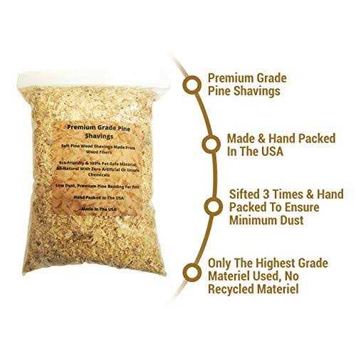 Wood Smith USA Premium Pine Bedding Dust Free Soft Shavings - Healthber