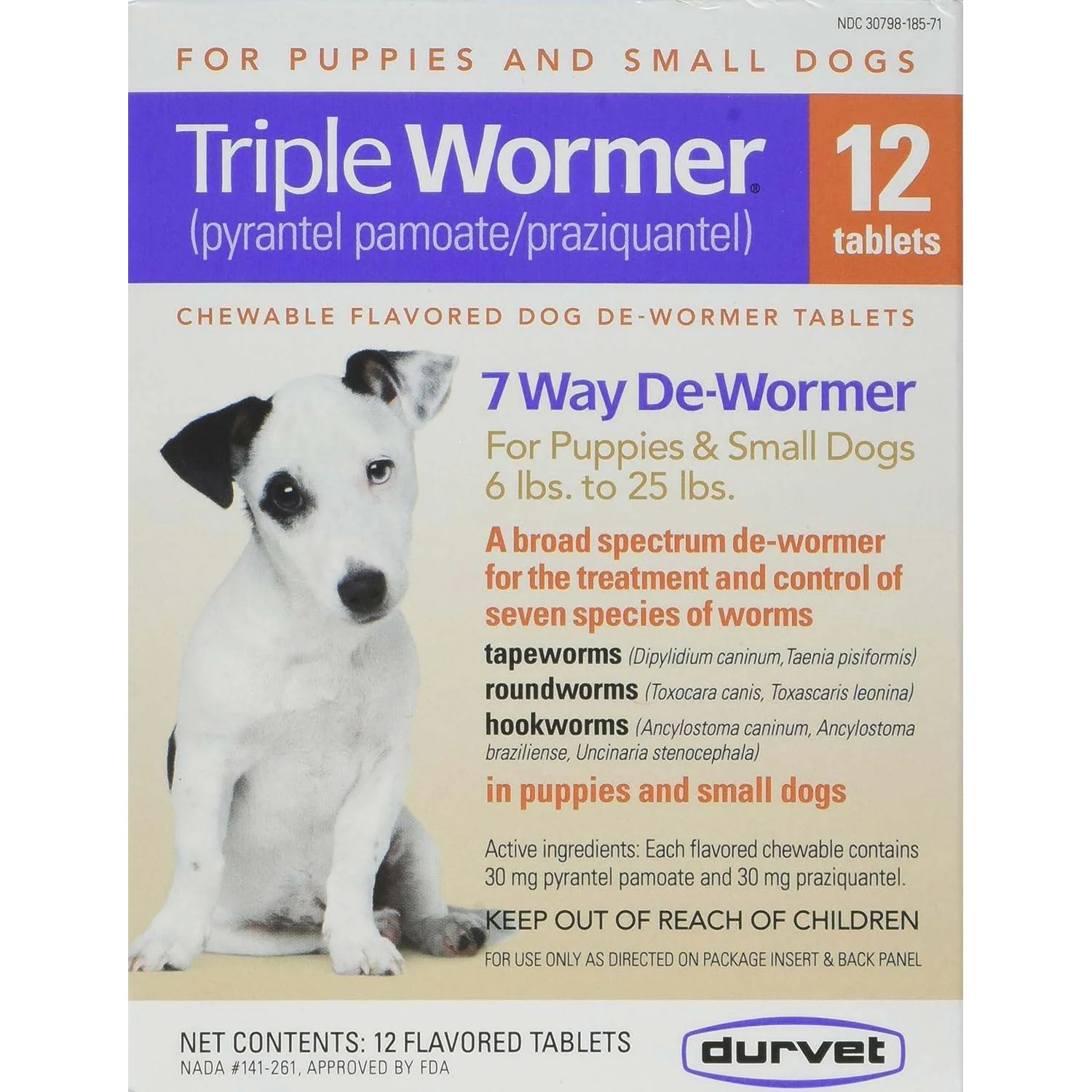 Triple Wormer for Dogs, 12 ct - Healthber