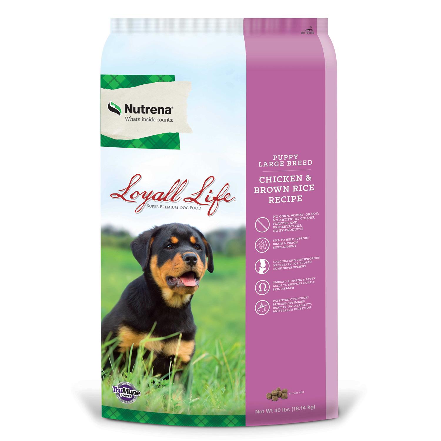 Nutrena Loyall Life Puppy Large Breed Chicken & Brown Rice - Healthber