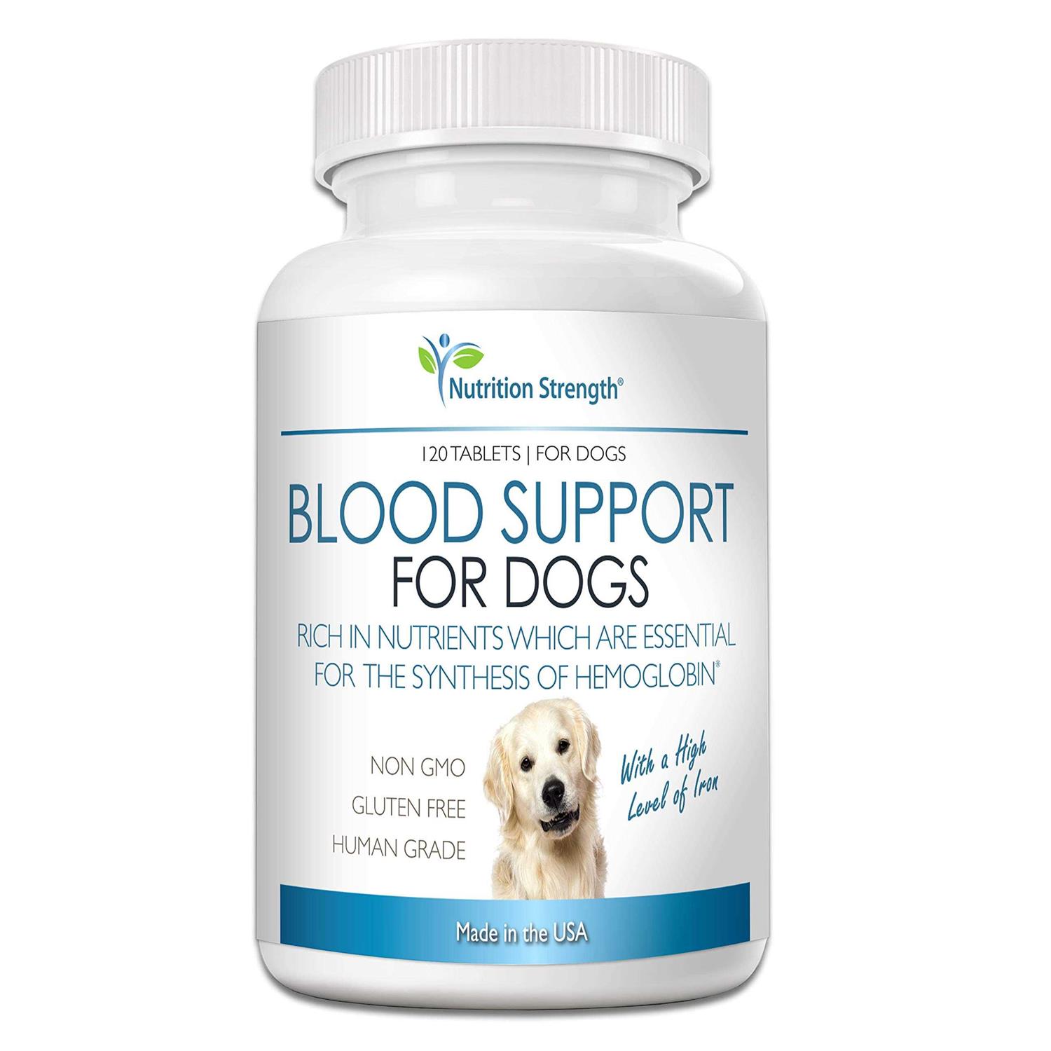 Nutrition Strength Blood Support for Dogs Supplement for Anemia in Dogs - Healthber