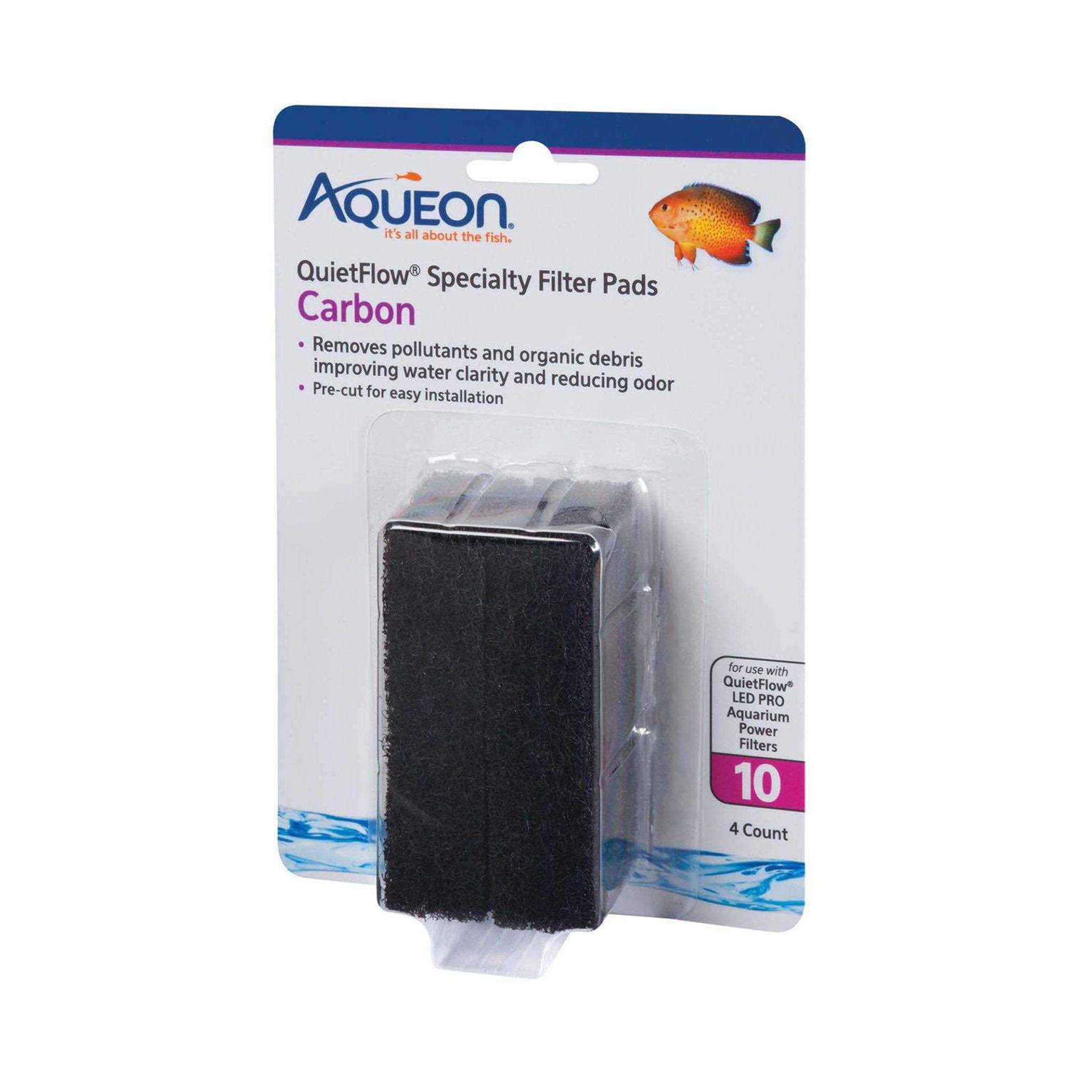 Aqueon QuietFlow Specialty Carbon 10 Filter Pads - Healthber