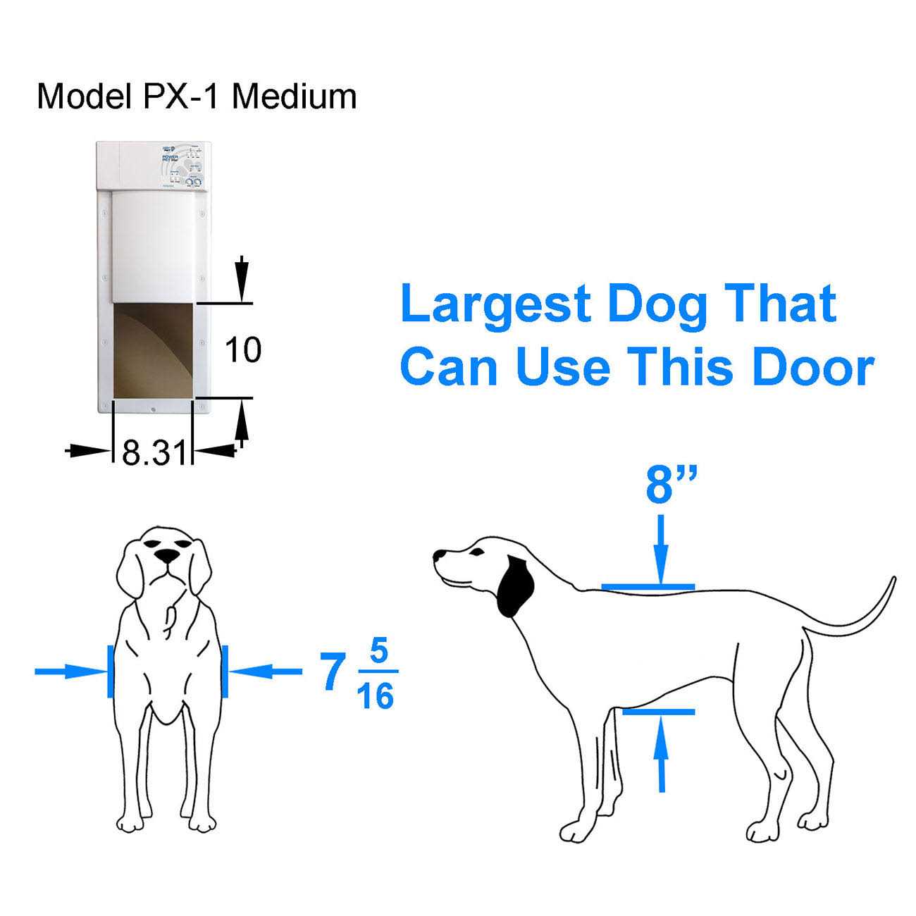 High Tech Pet Power Pet Electronic Pet Door - Healthber