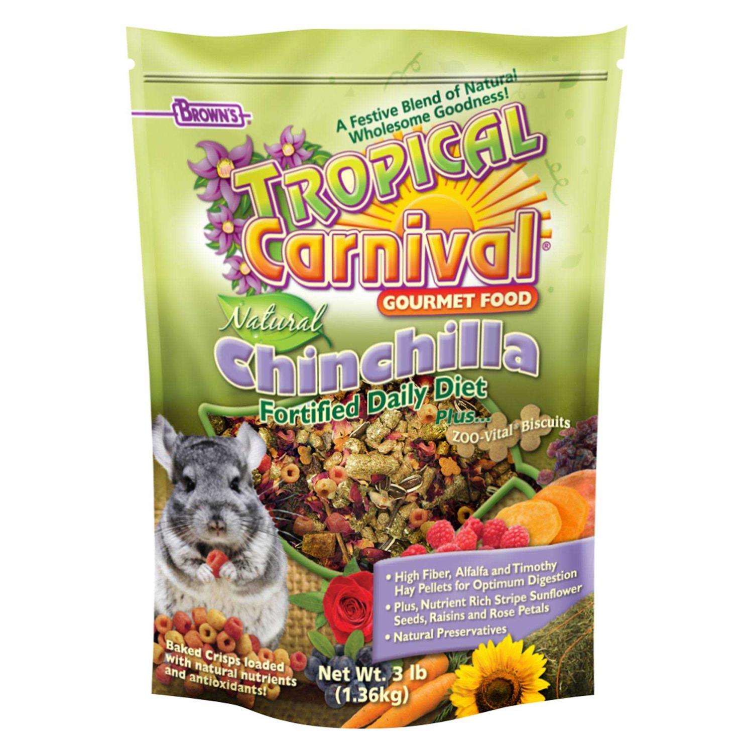 Brown’s Tropical Carnival Natural Biscuits Chinchilla Food - Healthber