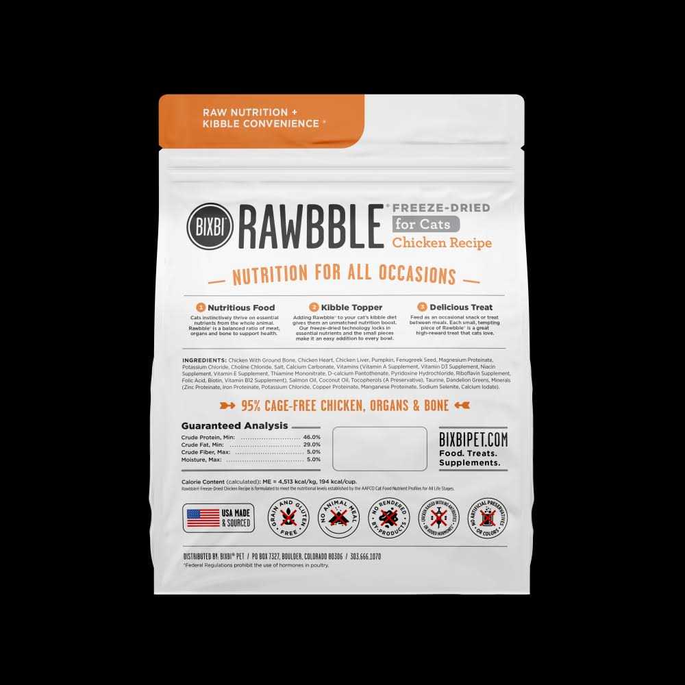 Bixbi Rawbble Freeze Dried Cat Food - Healthber