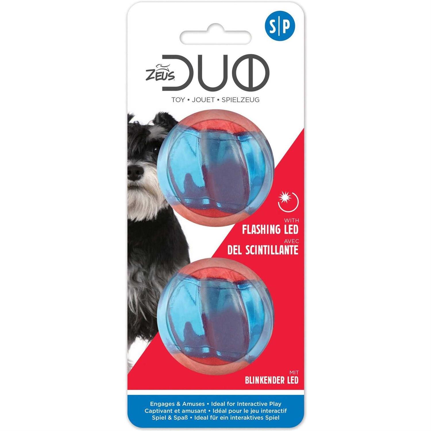 Zeus Duo Ball Dog Toy with Squeaker - Healthber