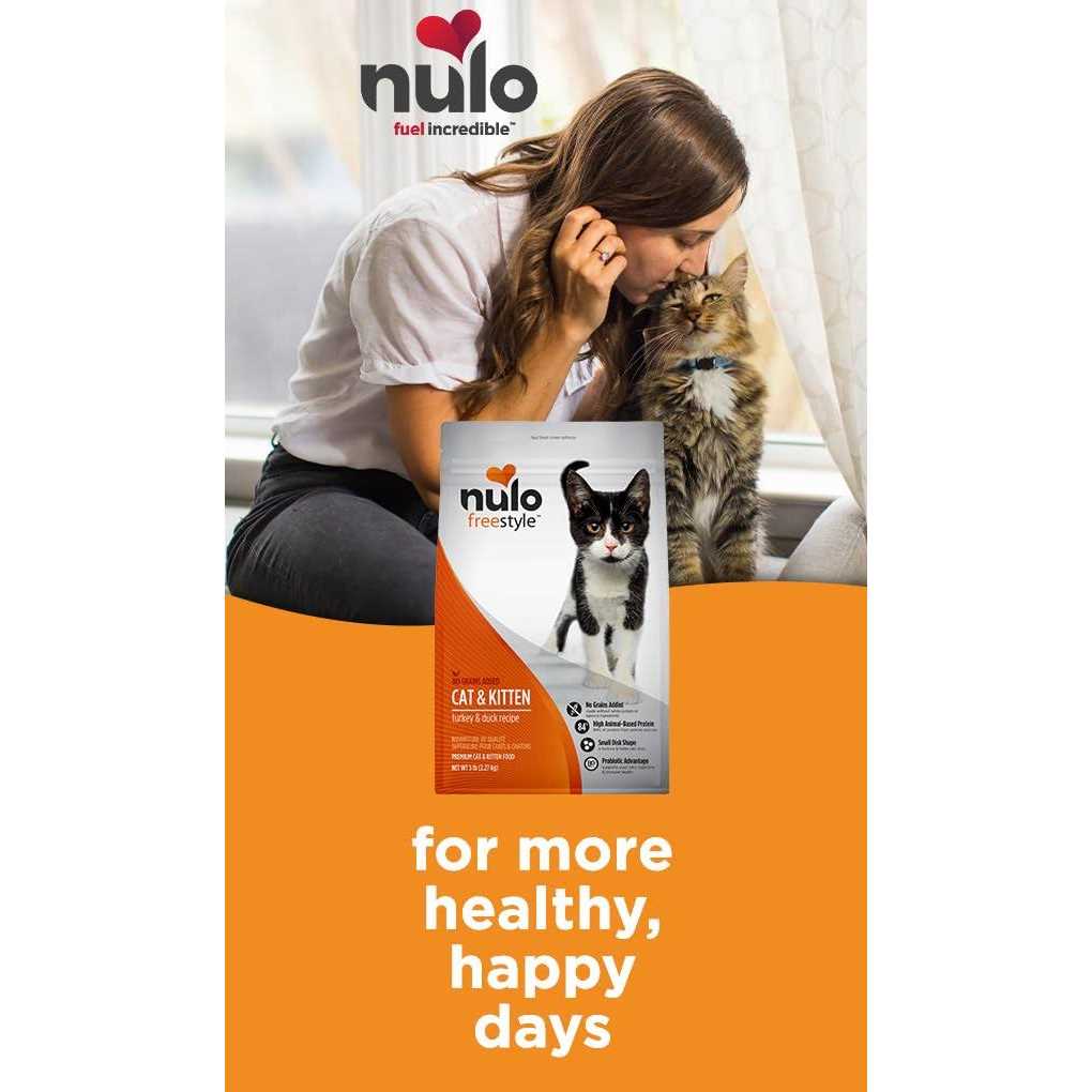 Nulo Freestyle Turkey & Duck Recipe Grain-Free Dry Cat & Kitten Food - Healthber