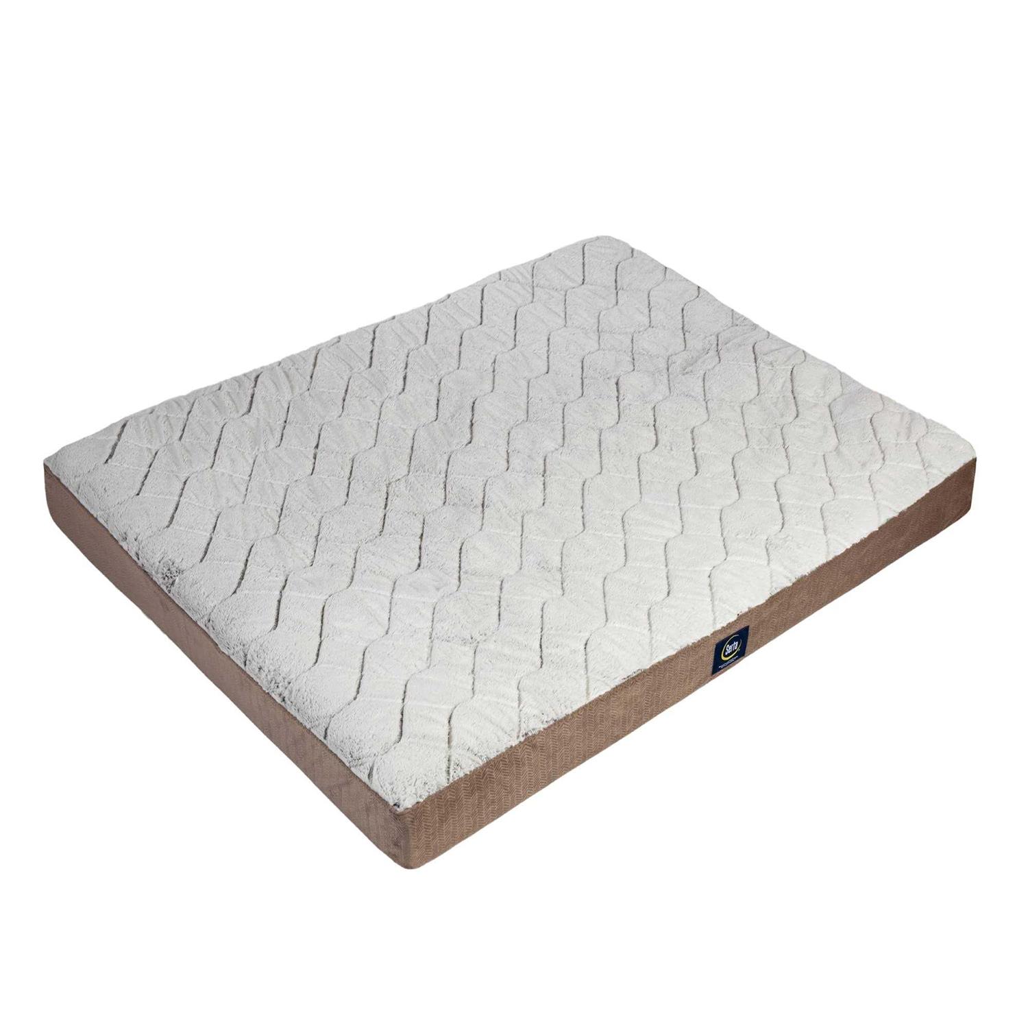 Serta Ortho Foam Quilted Pillowtop Pet Bed - Healthber