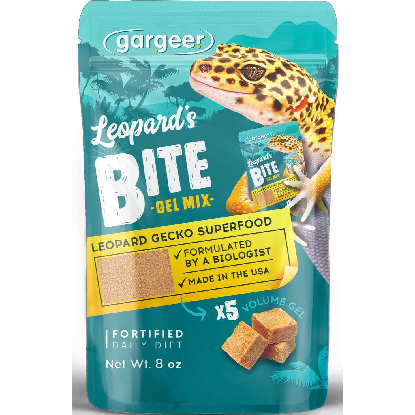 Gargeer Leopard Gecko Food Complete Gel Diet for Both Juveniles and Adults. Proudly Made in The USA - Healthber