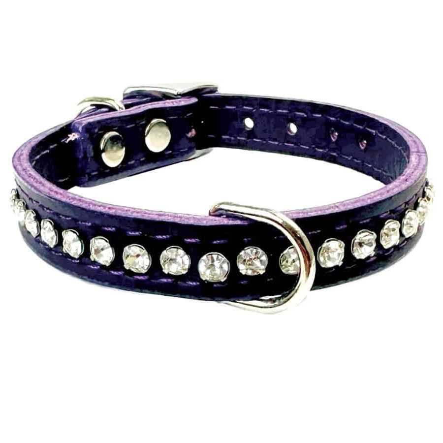 OmniPet Signature Leather Crystal Dog Collar - Healthber