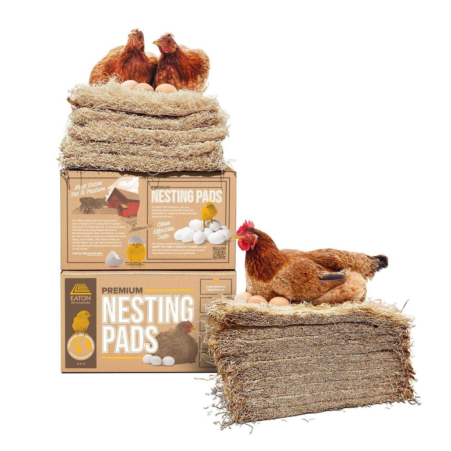 Eaton Pet and Pasture Premium Laying Hen Nesting Pads - Healthber