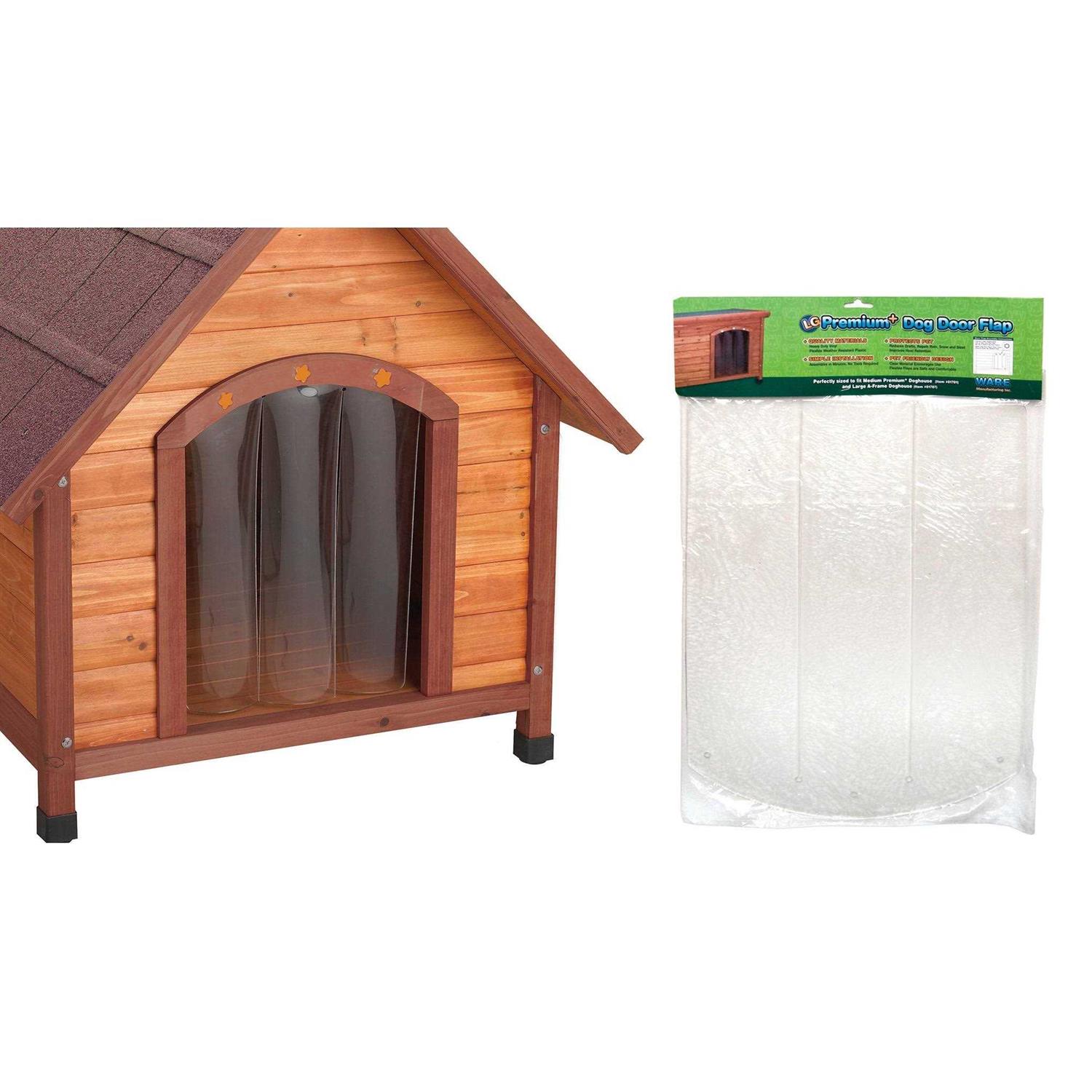Ware Premium Plus Dog House Door Flap - Healthber