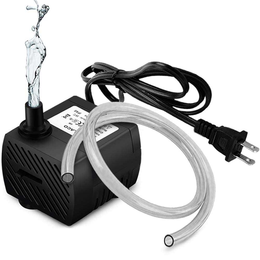 PULACO 95GPH 5W Mini Submersible Water Pump for Aquarium Fish Tank - Healthber