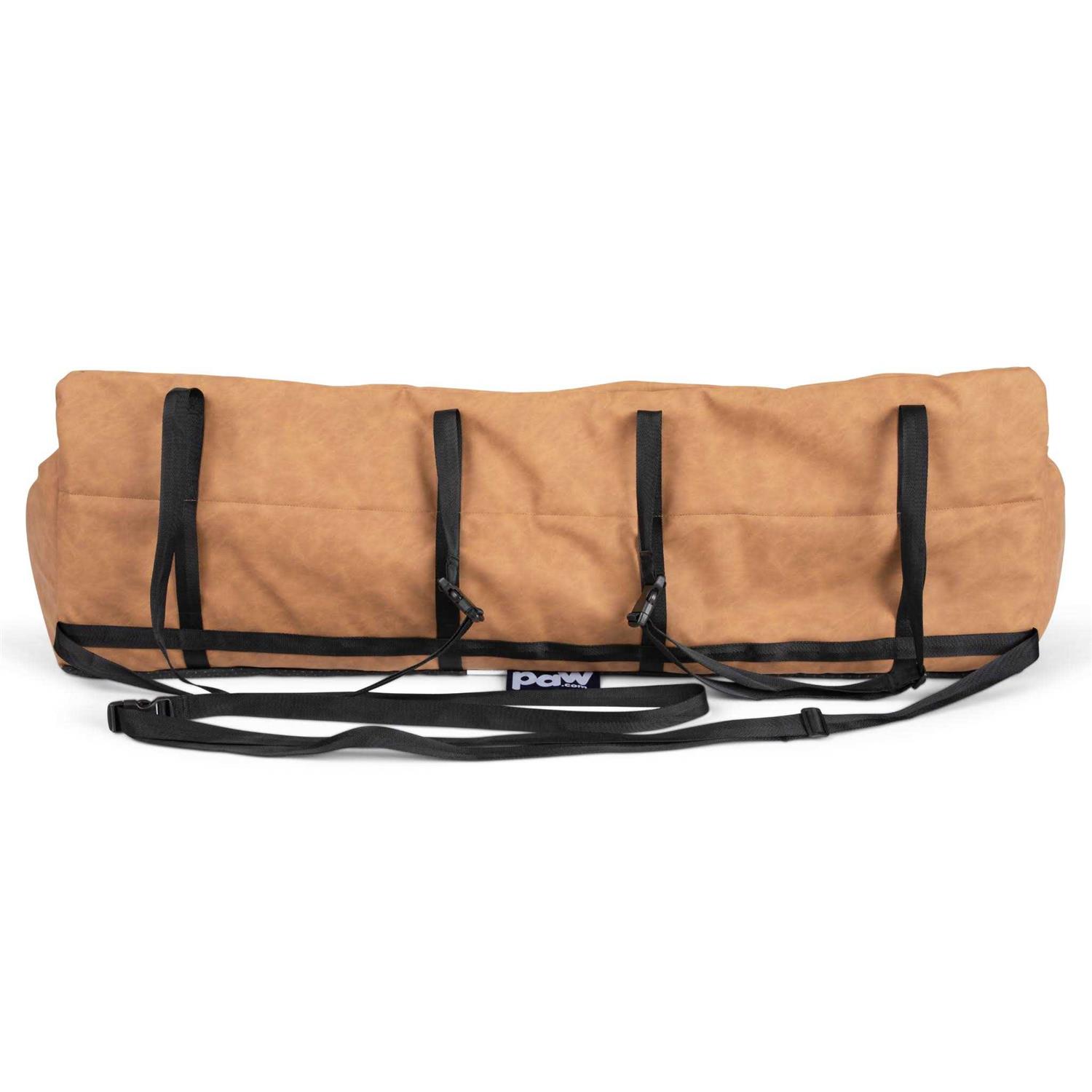 PupProtector Faux Leather Memory Foam Dog Car Bed - Healthber