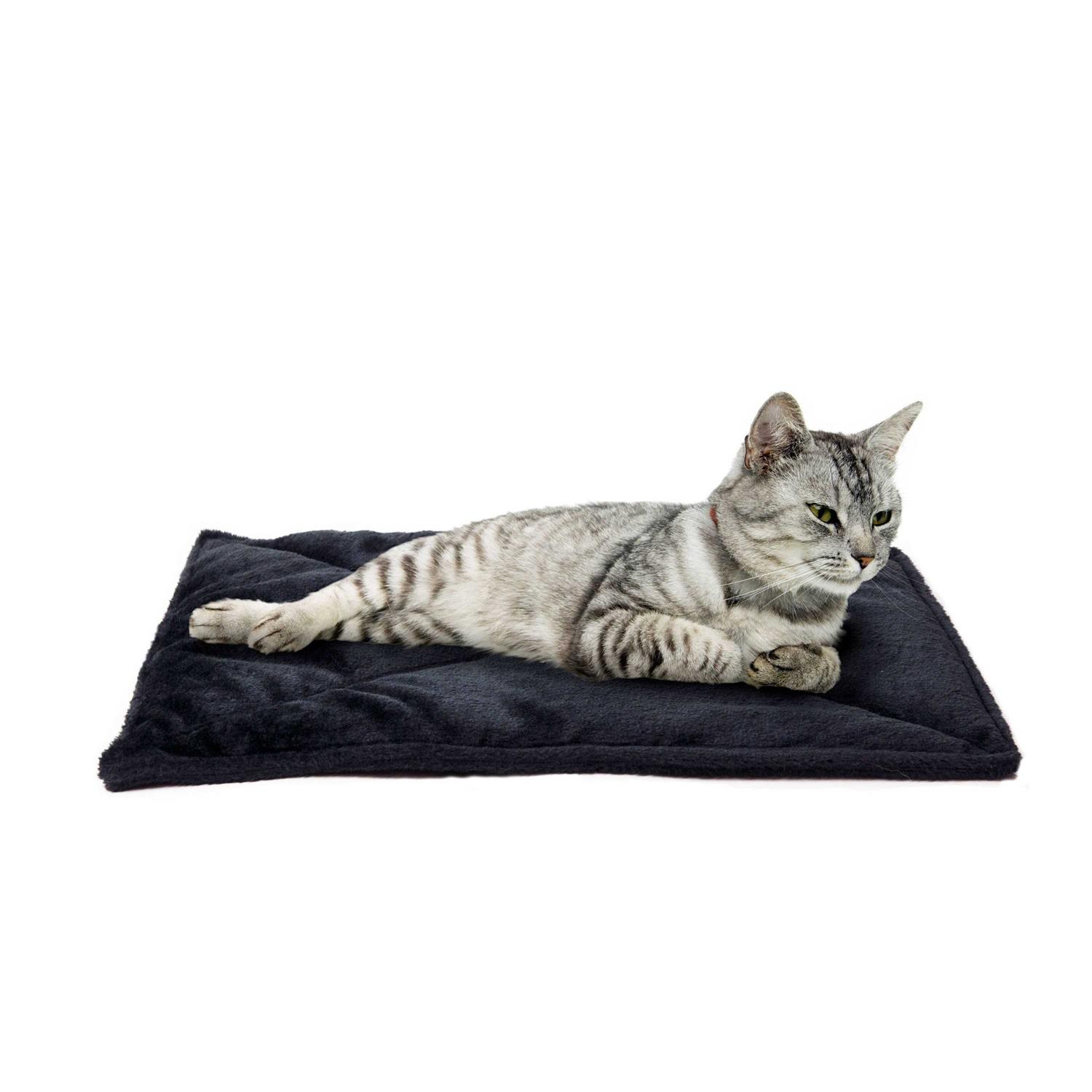 FurHaven ThermaNAP Faux Fur Self-Warming Pet Bed Mat - Healthber