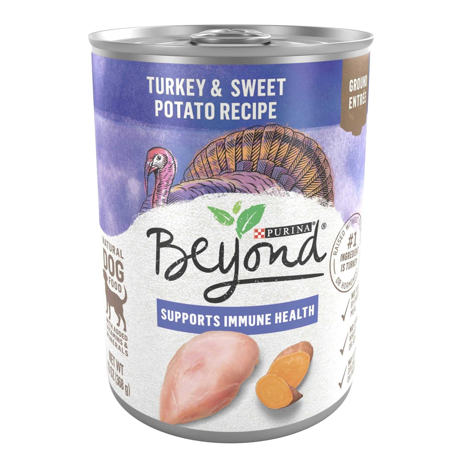 Purina Beyond Grain Free Ground Entrée Turkey & Sweet Potato Recipe Wet Dog Food - Healthber