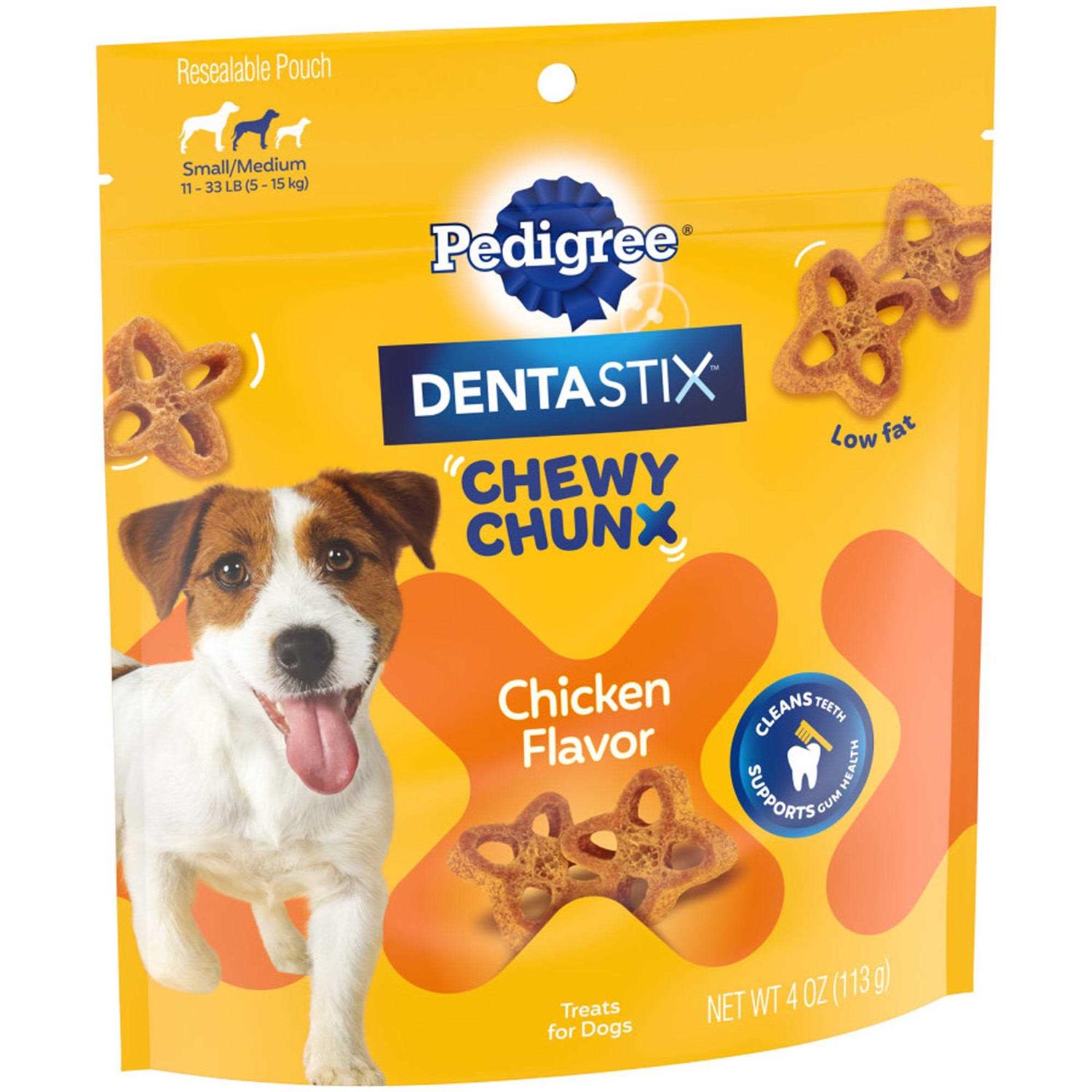 Pedigree Dentastix Chewy Chunx Chicken Flavour 68g - Healthber