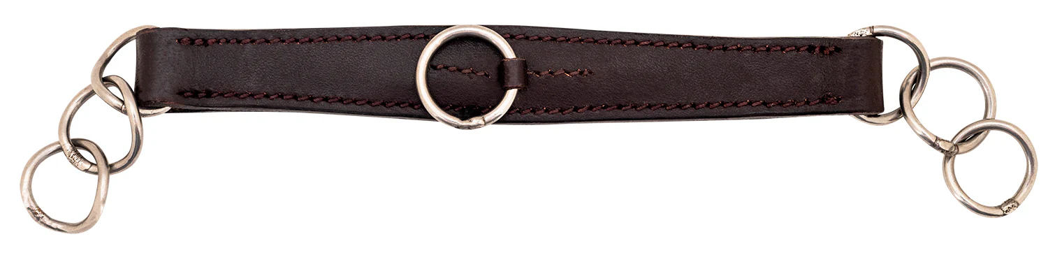 Leather Curb Chain, Full, Brown - Healthber