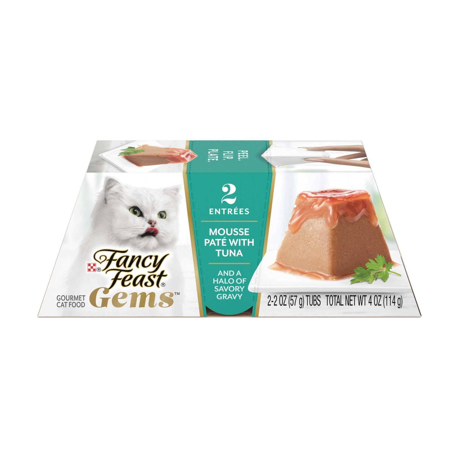 Fancy Feast Gems Mousse Pate Savory Gravy Wet Cat Food - Healthber