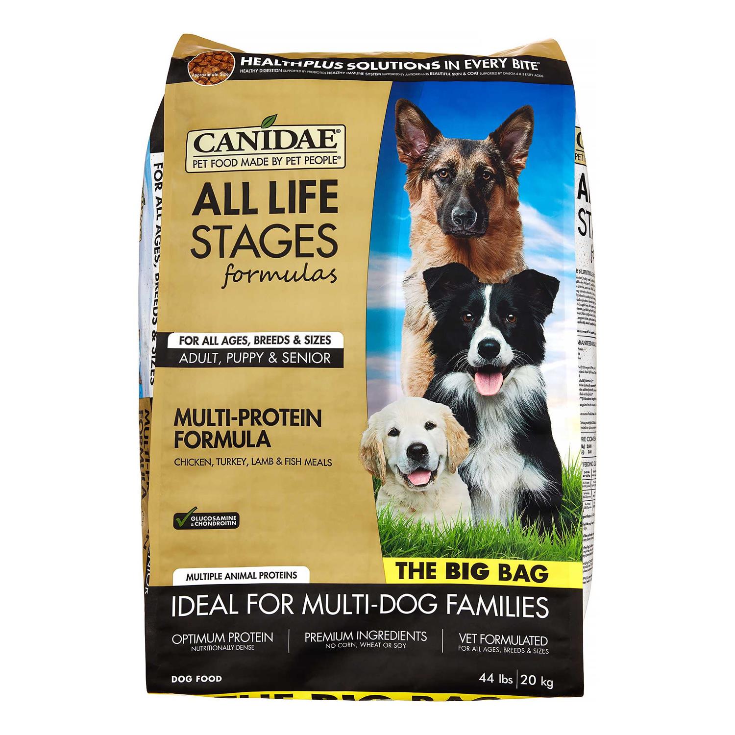CANIDAE All Life Stages Chicken, Turkey & Lamb Formula Dry Dog Food, 40-lb bag - Healthber