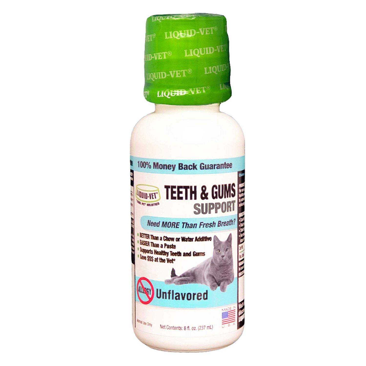 Liquid-Vet Teeth and Gums Support Cat Formula - Healthber