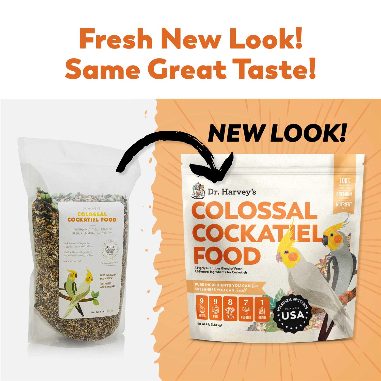 Dr. Harvey’s Colossal Cockatiel Blend - Healthber
