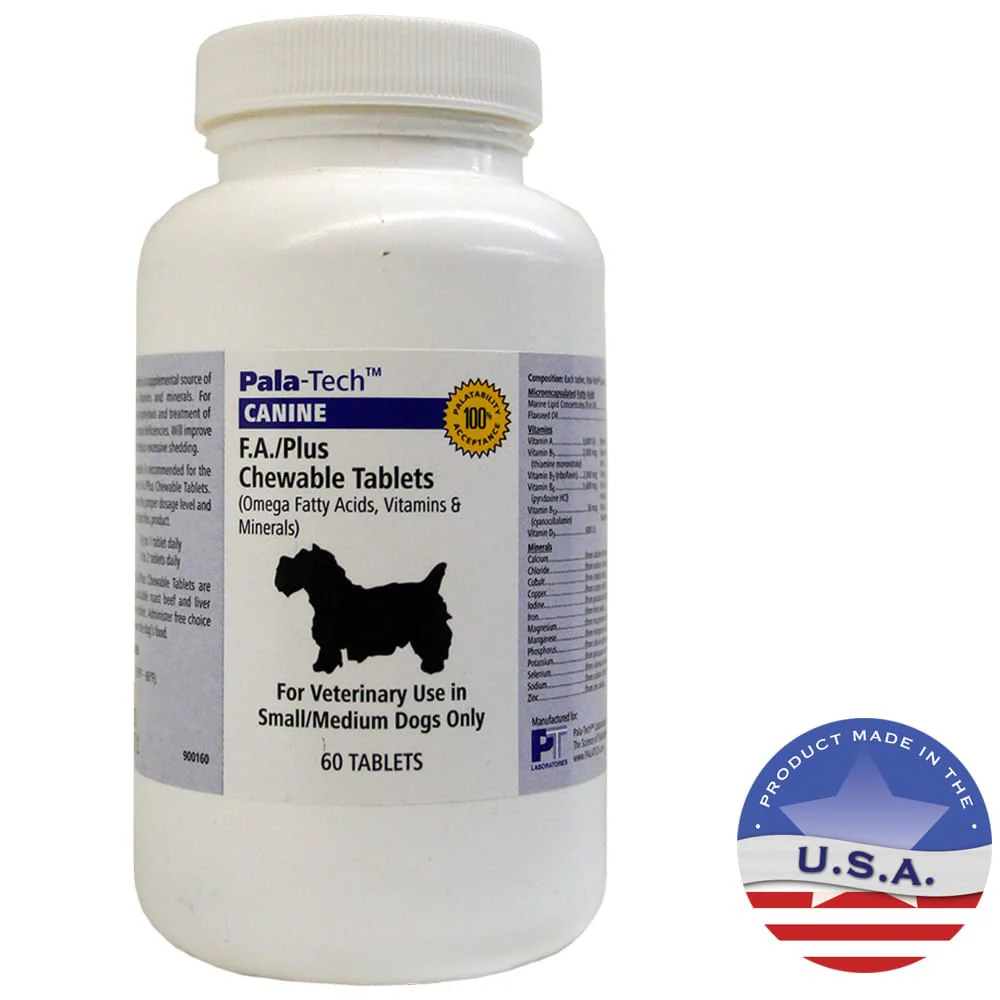 Pala-Tech Canine F.A./Plus For Dogs, 60 Ct - Healthber