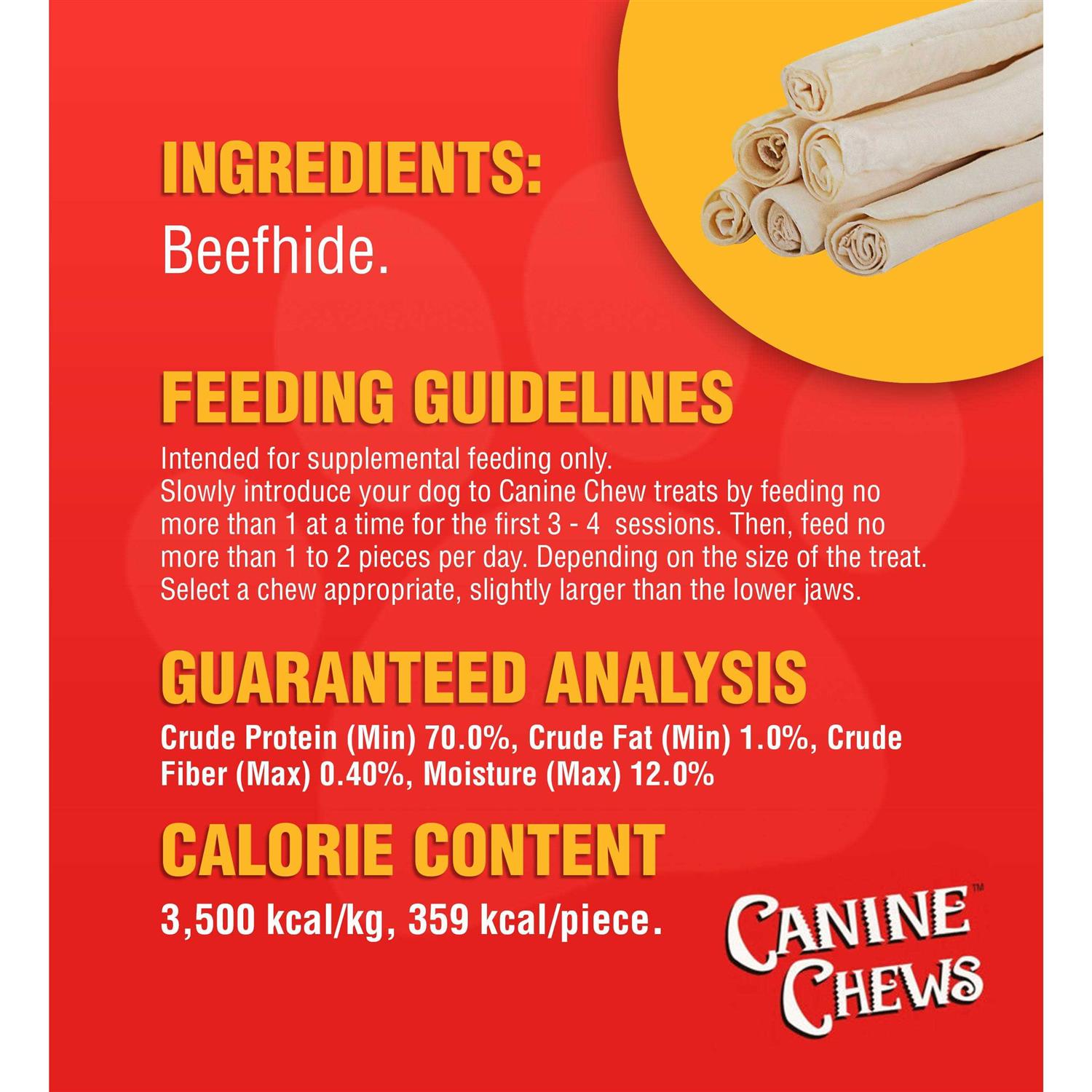 Canine Chews 10-11 Dog Rawhide Retriever Rolls Dog Rawhide Chews - Healthber