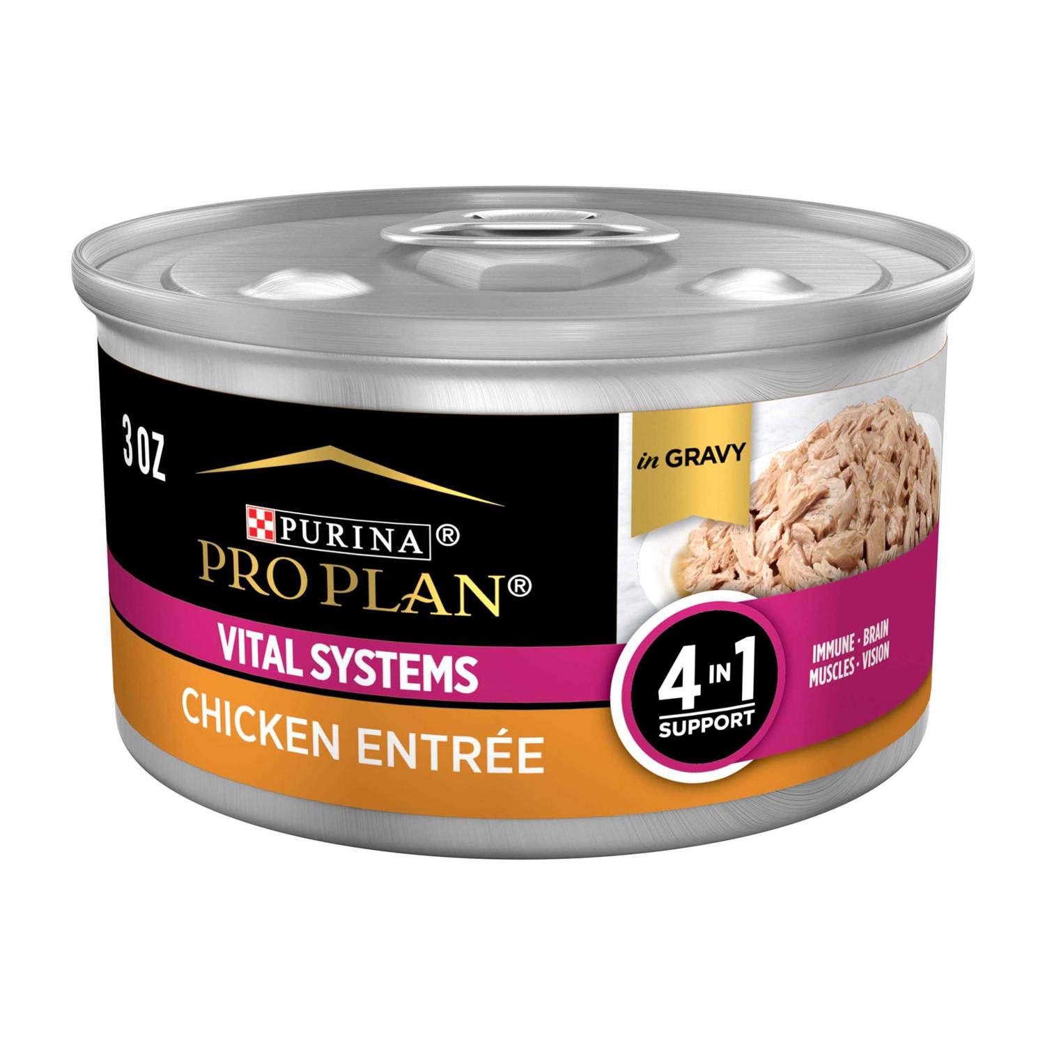 Purina Pro Plan Vital Systems Entree in Wet Cat Food Gravy - Healthber