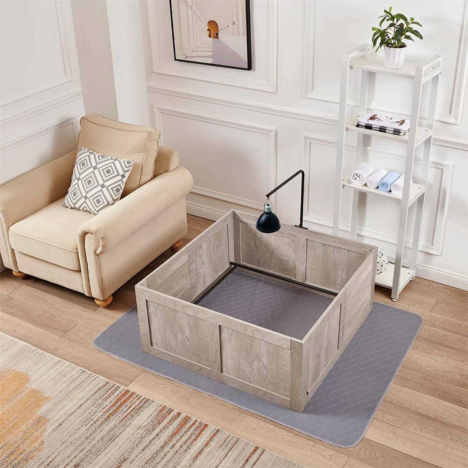 Unipaws Whelping Box for Dogs Small Medium Breed Whelping Pen - Healthber