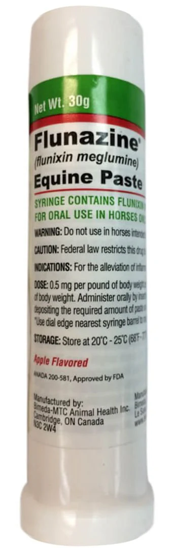 Rx Flunazine (flunixin meglumine) Equine Paste x 30gm tube - Healthber