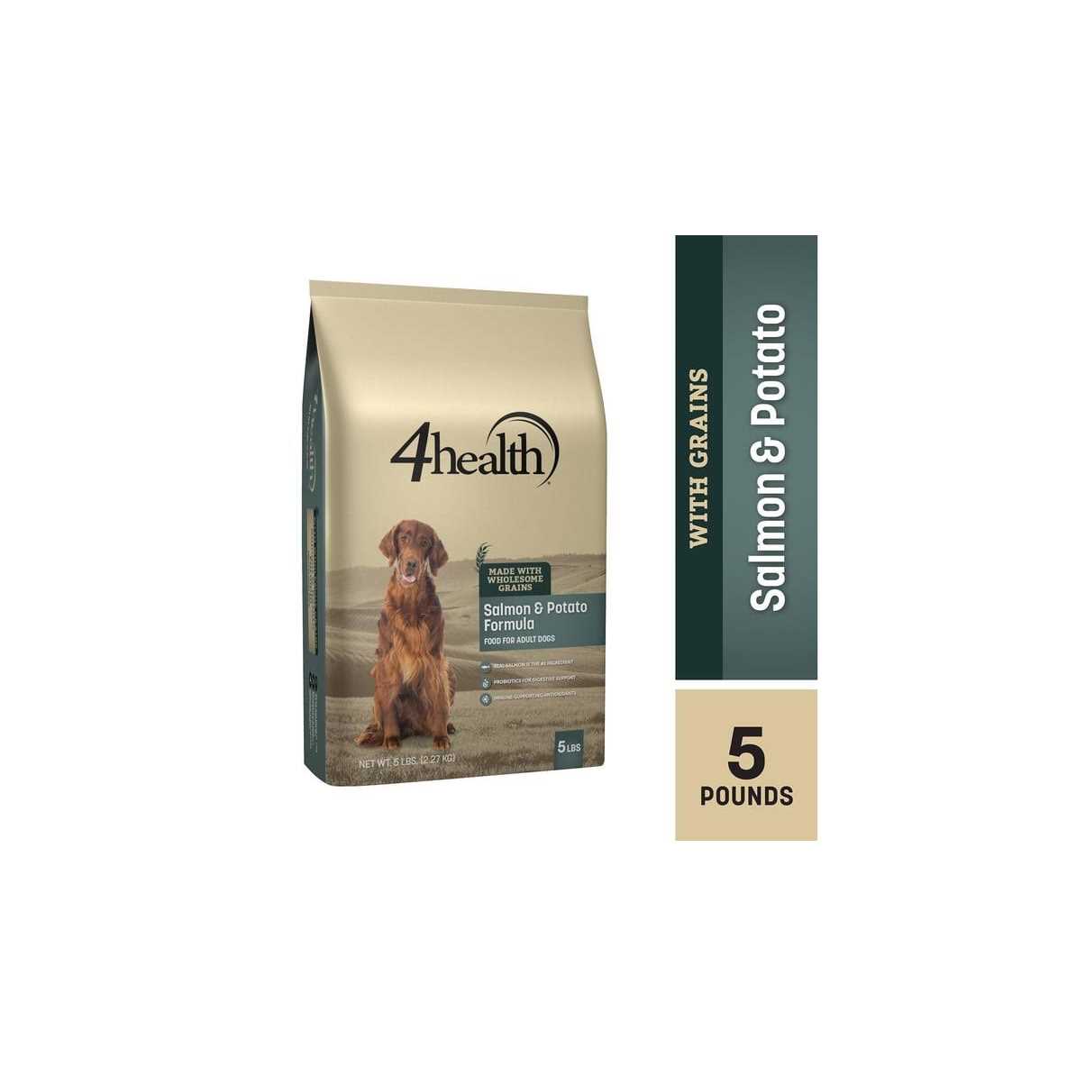 4health with Wholesome Grains Salmon Potato Formula Adult Dog Food - Healthber