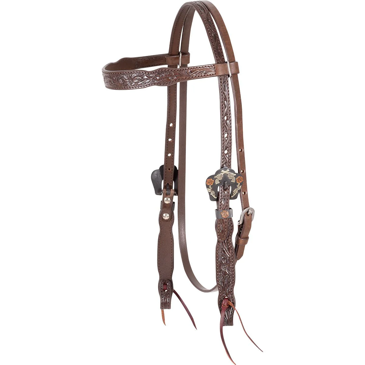 Cashel Guns & Roses Browband Headstall - Healthber
