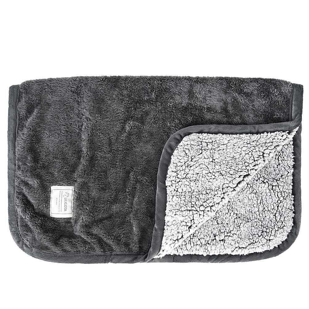 Waterproof Dog Blanket Soft Fluffy Plush Pet Blanket with Liquid Pee Proof Reversible Sherpa Couch Bed Cover Protector Throw Blanket for cats & Dogs - Healthber