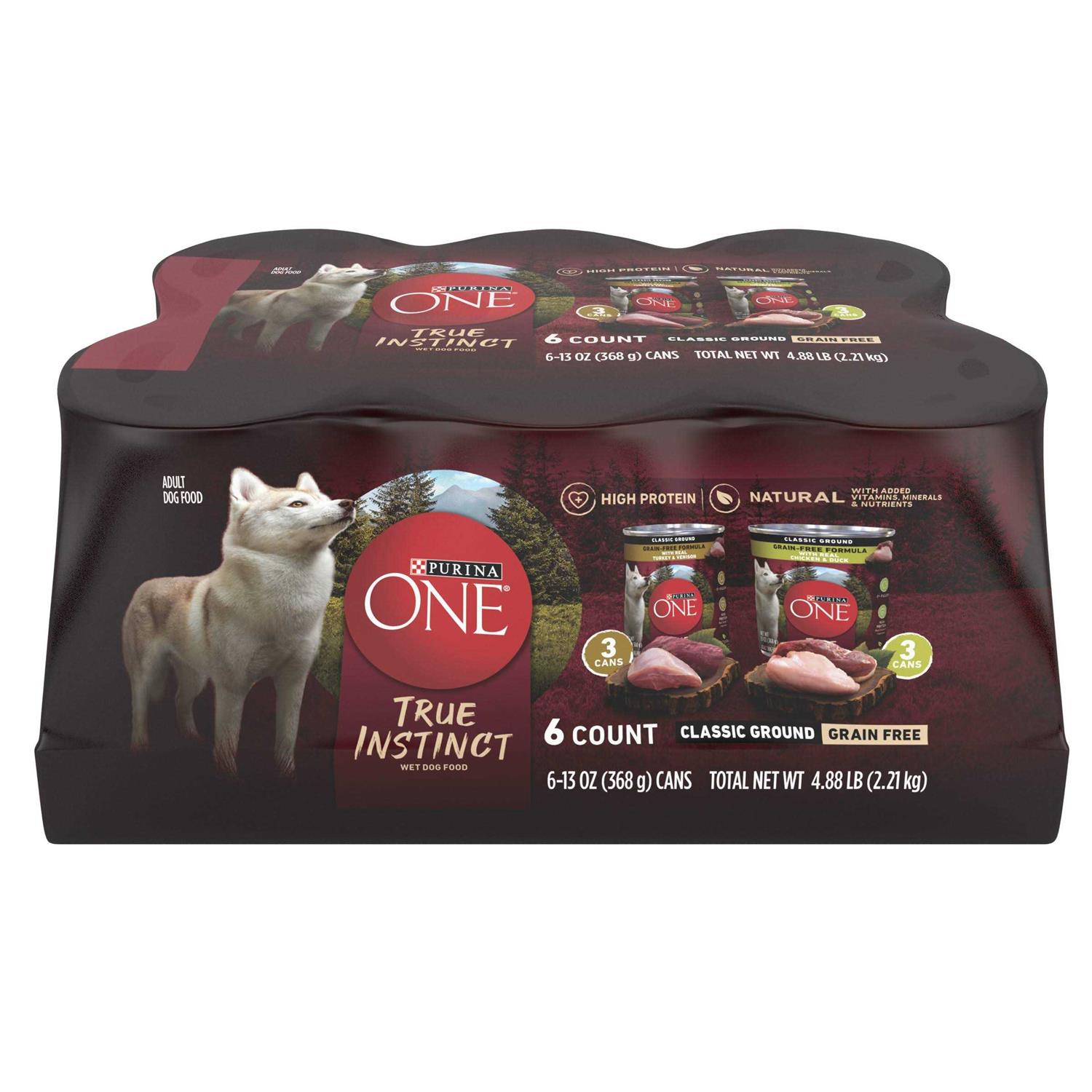 Purina ONE SmartBlend Adult Dog Food True Instinct Grain Free - Healthber