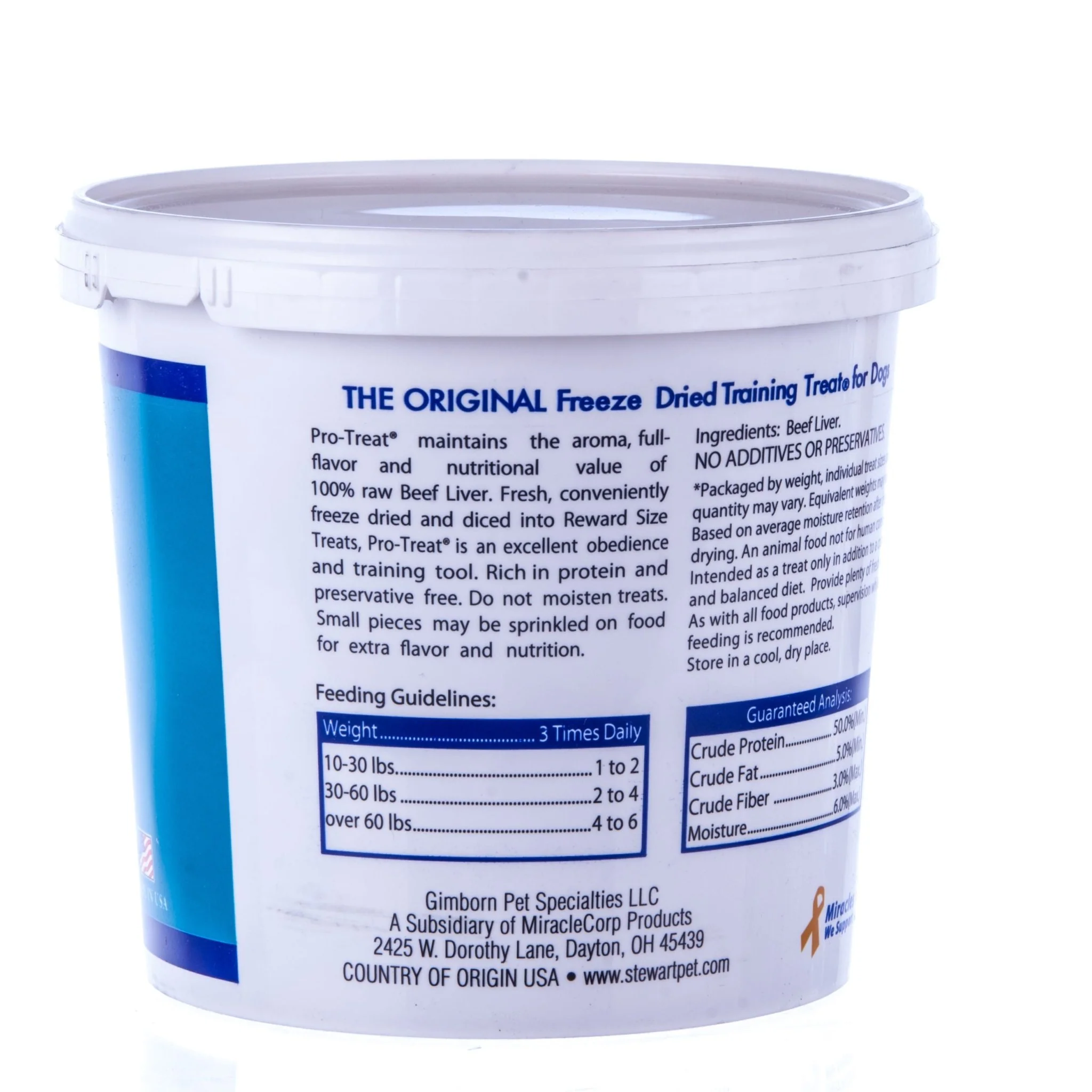 Stewart Pro-Treat Freeze Dried Beef Liver Treats - Healthber
