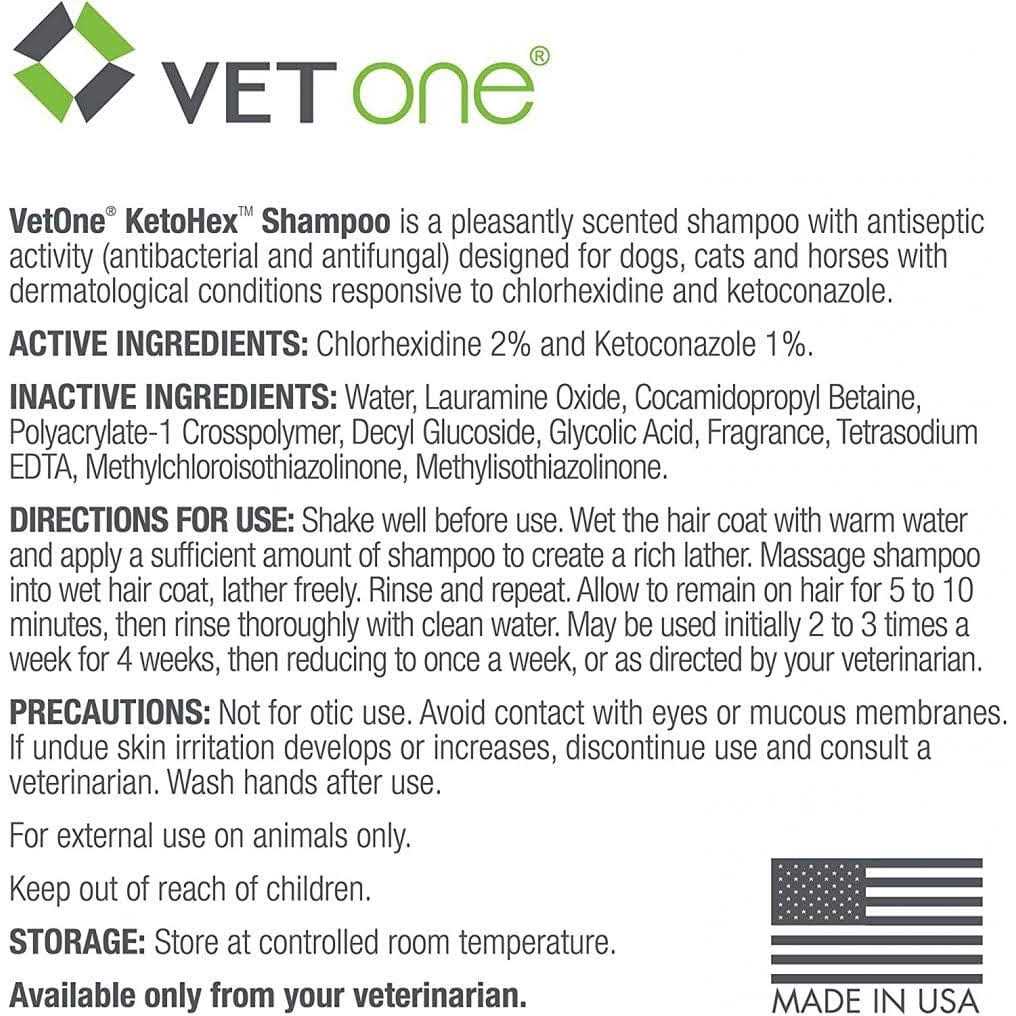 VetOne KetoHex Shampoo Bottle - Healthber