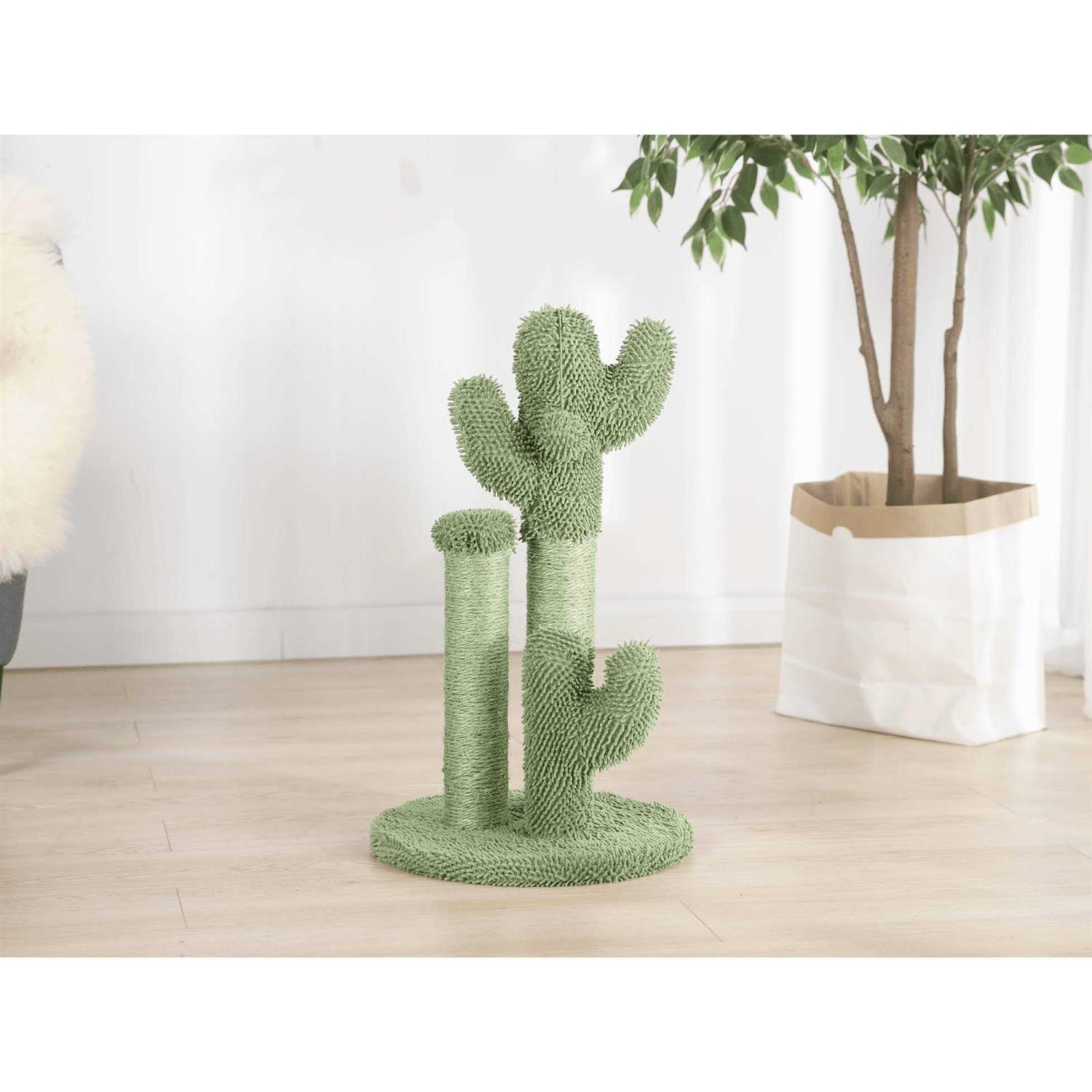 Vibrant Life Cactus Cat Scractching Post with Toy Ball - Healthber