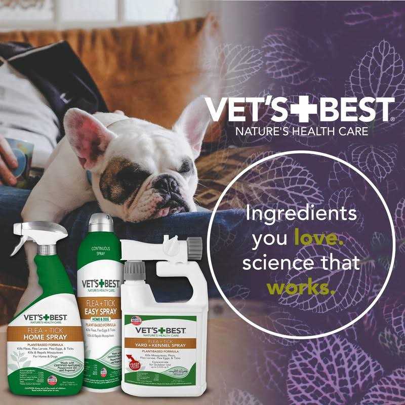 Vet’s Best Flea & Tick Easy Spray for Home and Dog - Healthber