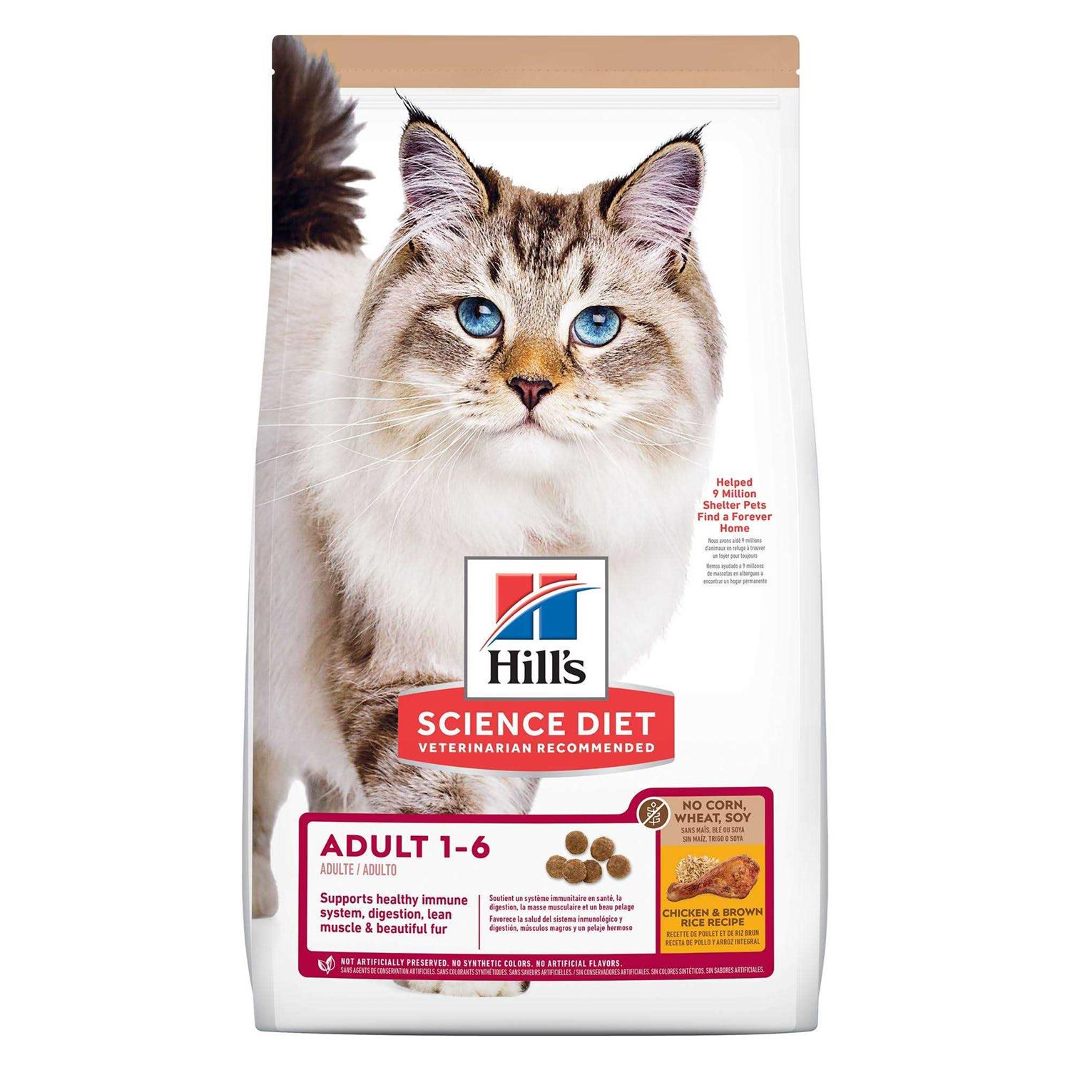 Hill’s Science Diet Adult No Corn, Wheat or Soy Chicken Dry Cat Food - Healthber