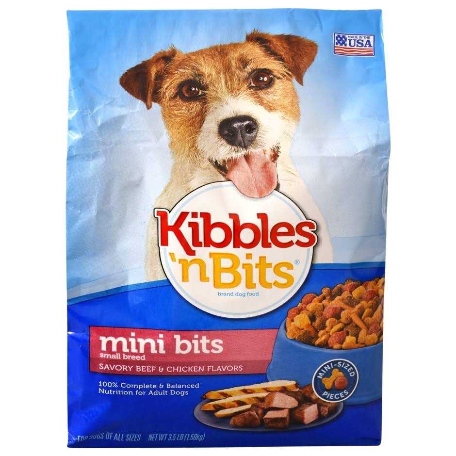 Kibbles n Bits Mini Bits Beef Chicken Dog Food - Healthber