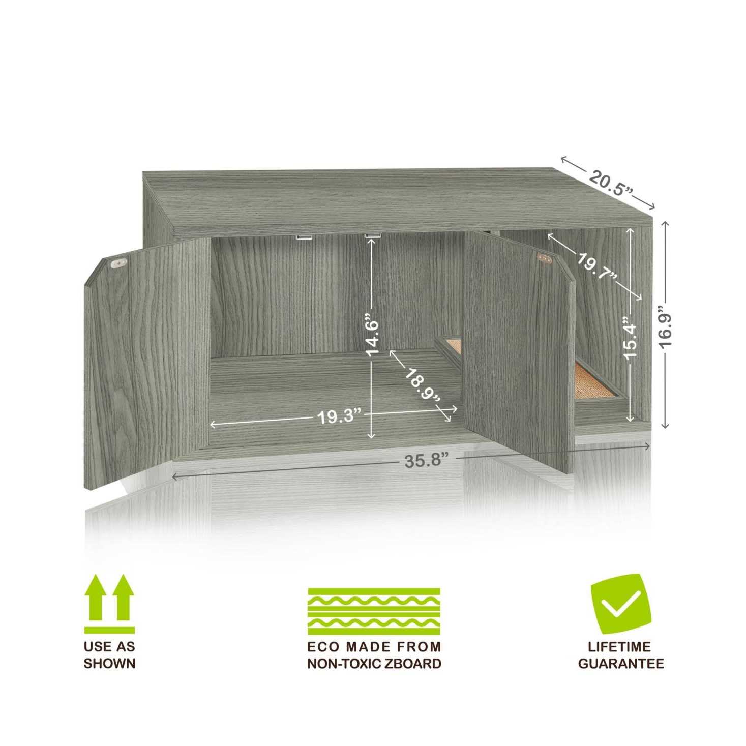 Way Basics Cat Litter Box - Healthber