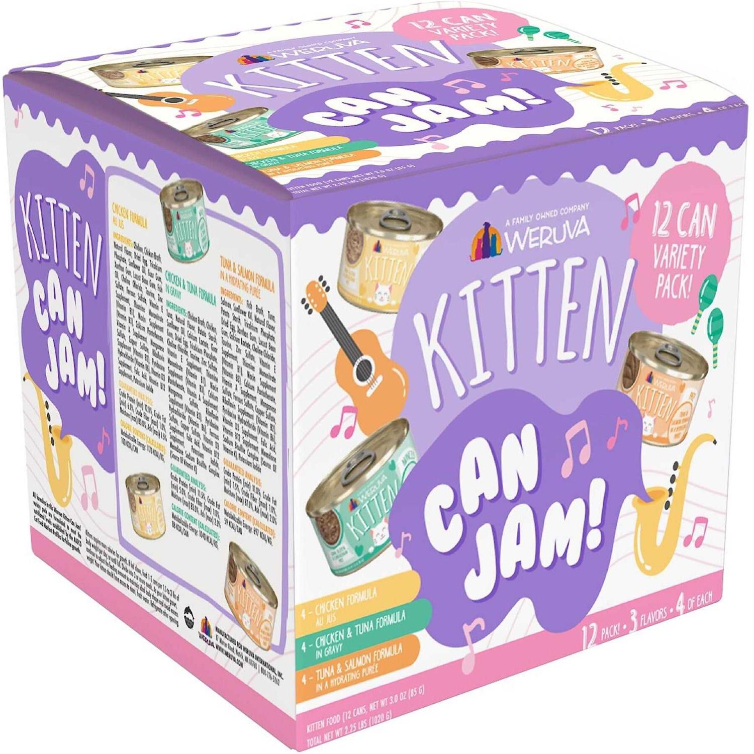 Weruva Kitten Can Jam Variety Pack Wet Cat Food - Healthber