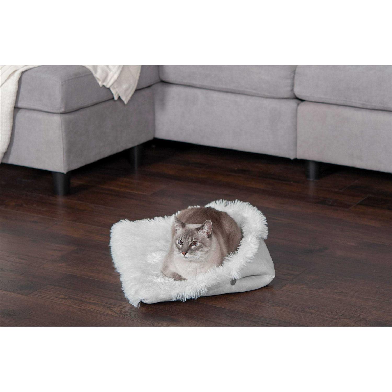 FurHaven Convertible Self-Warming Cuddle Pet Mat & Bed - Healthber