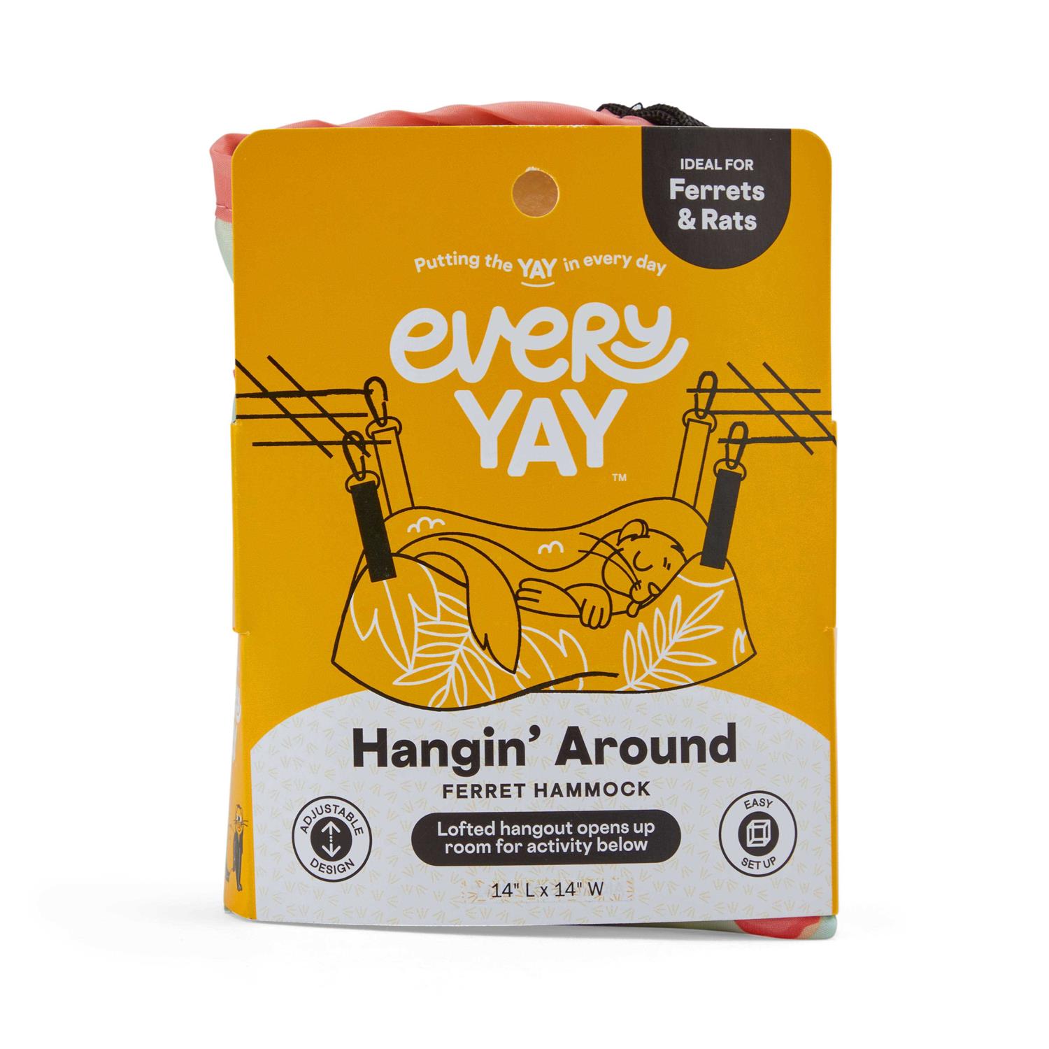 EveryYay Hangin’ Around Reversible Ferret Hammock - Healthber