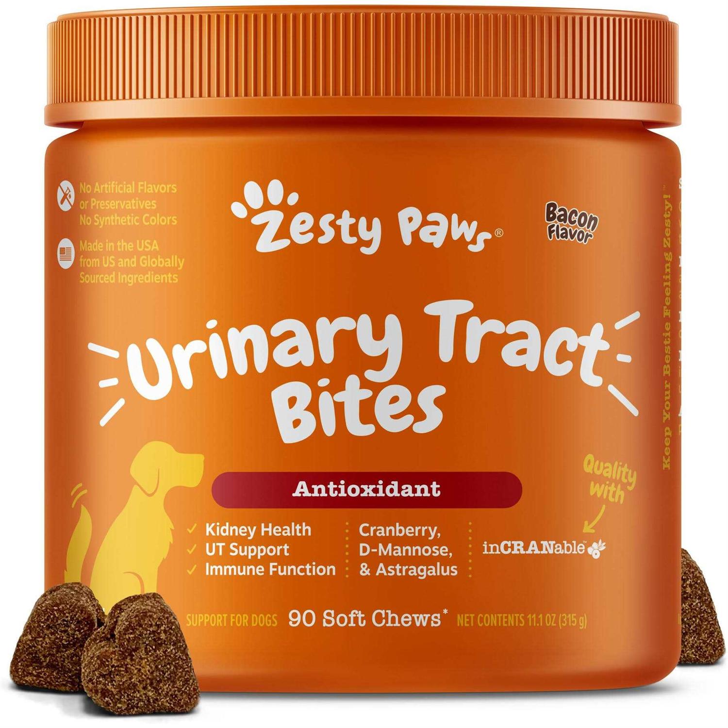 Zesty Paws Cranberry Bladder Bites for Dogs - Healthber