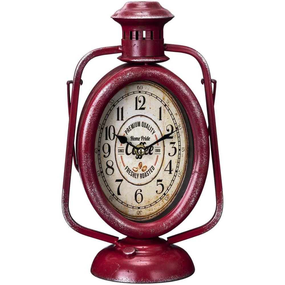 Red Lantern Tabletop Clock - Healthber