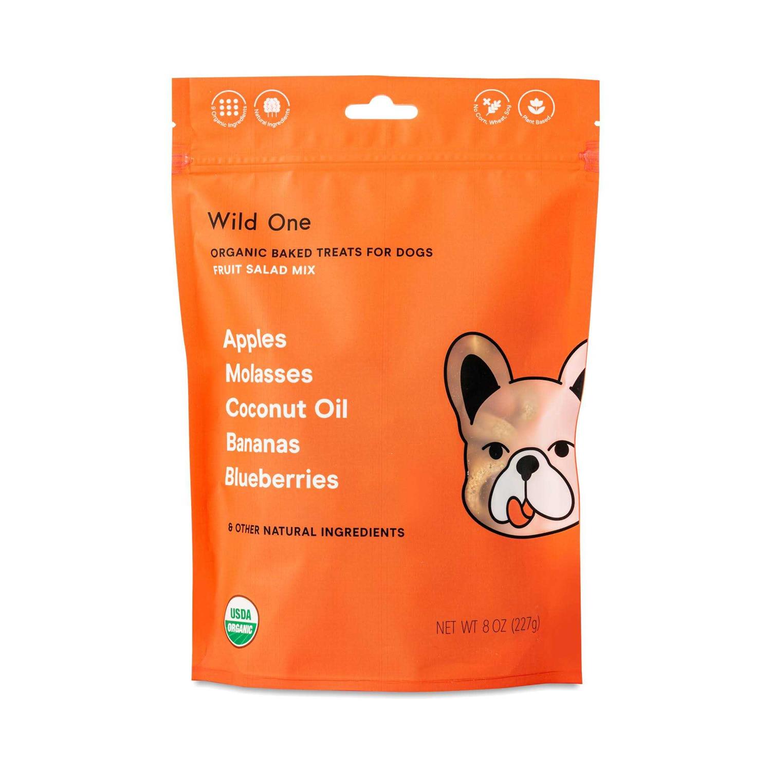 Wild One Organic Baked Fruit Salad Dog Treats - Healthber