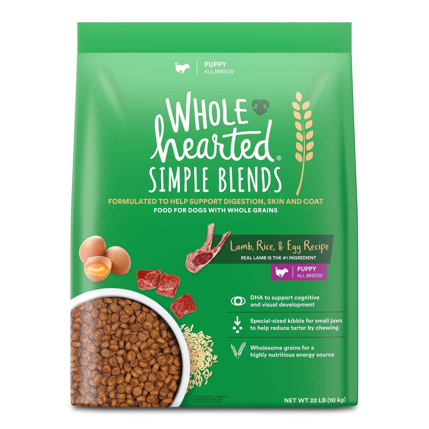 WholeHearted Simple Blends Lamb Rice & Egg Recipe Dry Food - Healthber