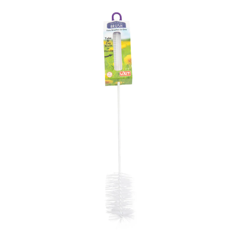 Lixit Bottle Brush, Two Brushes in One Brush - Healthber